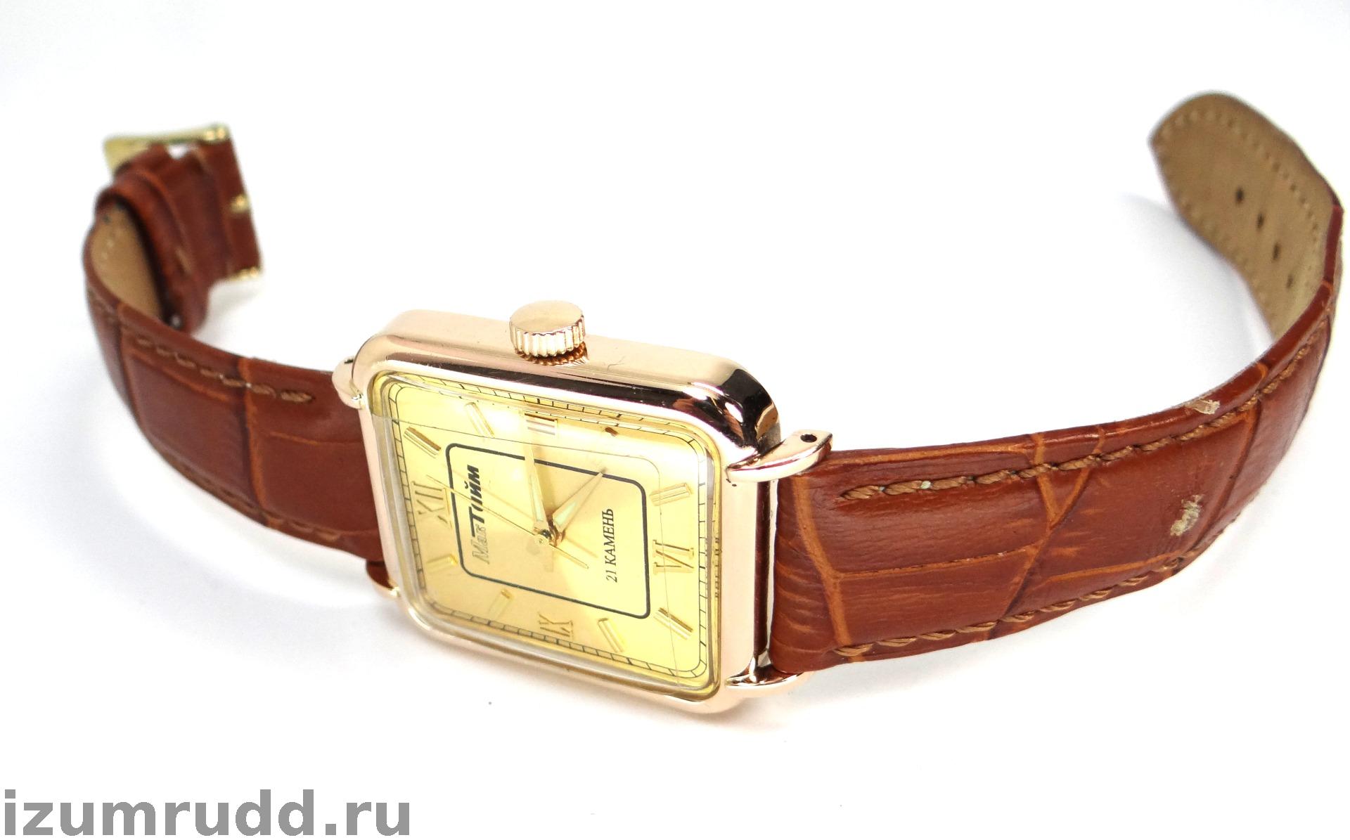 Наручные золотые часы "МакТайм" 585 пробы