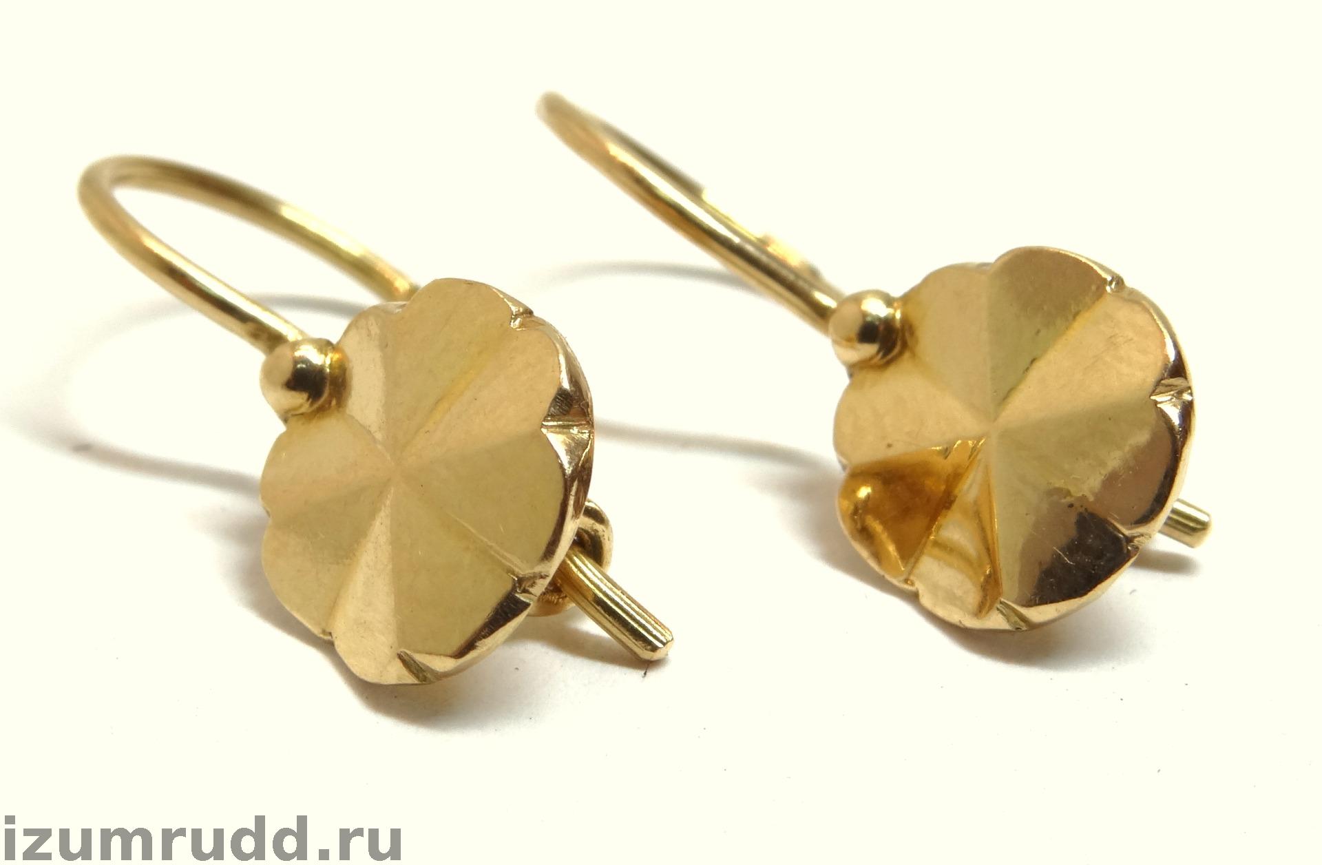 Серьги из розового золота 585 пробы