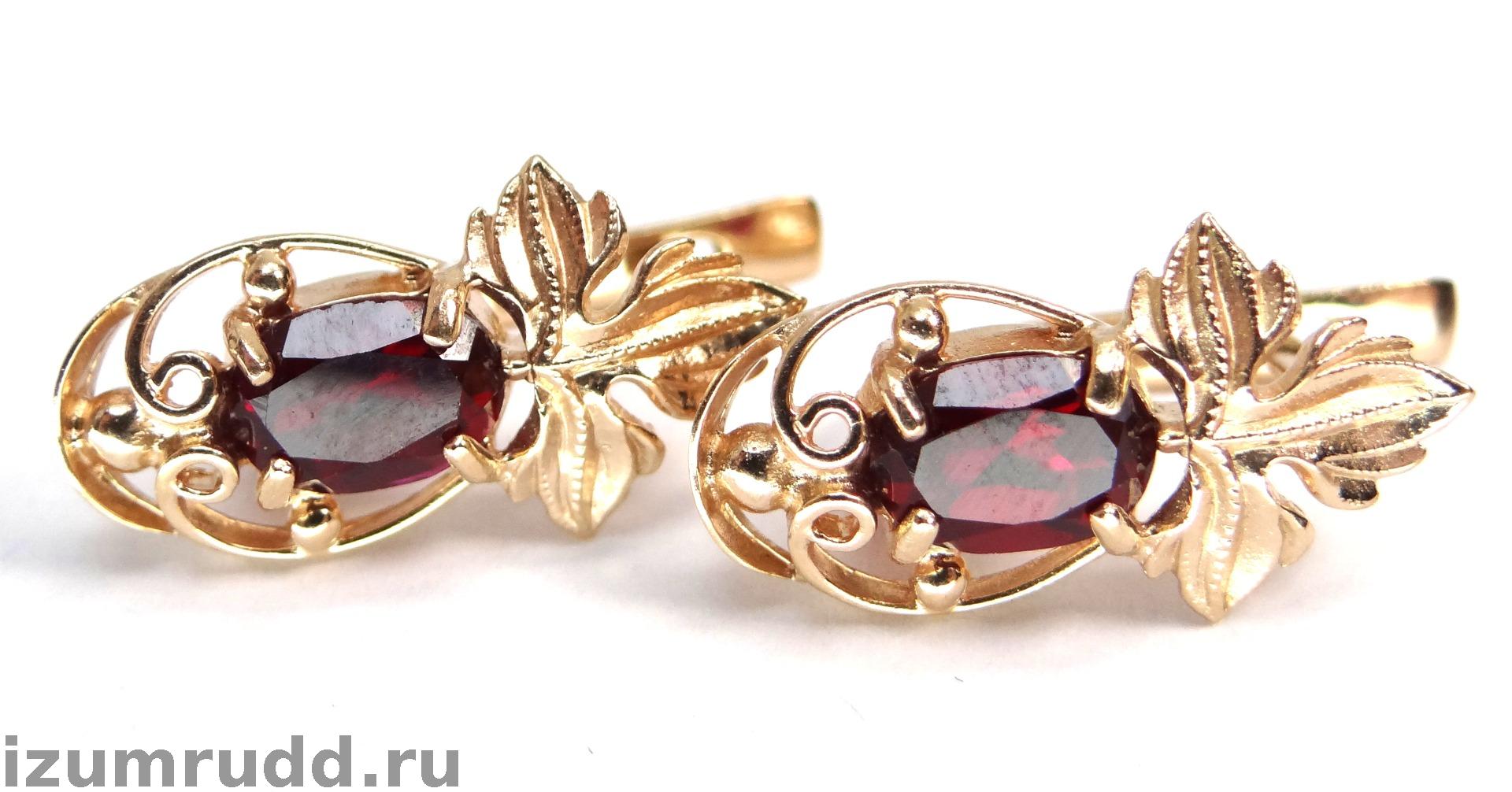 Золотые серьги 585 пробы