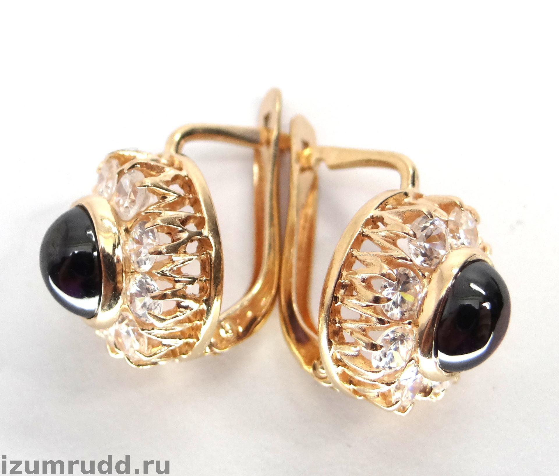 Золотые серьги 585 пробы