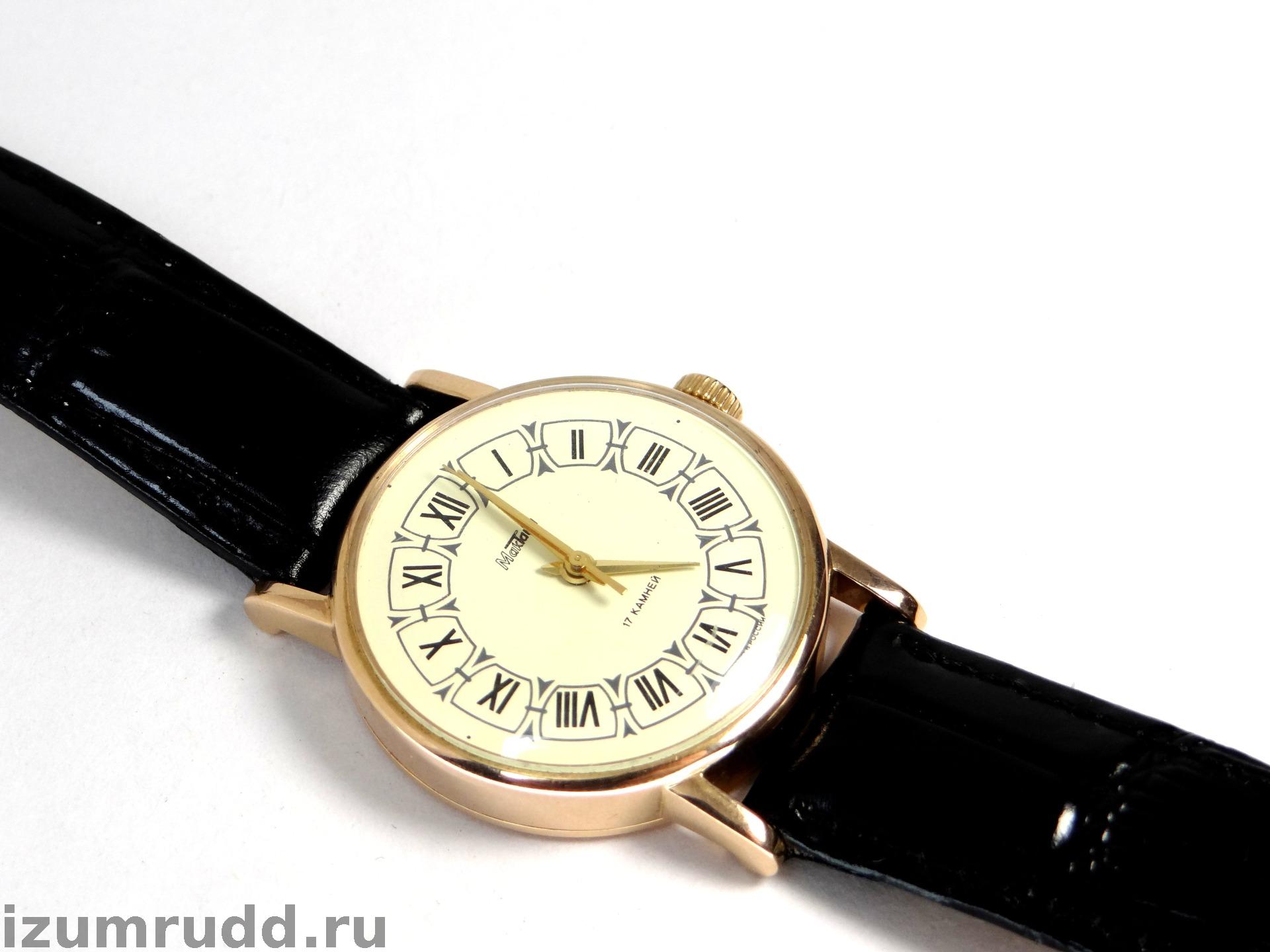 Золотые наручные часы "МакТайм" 585 пробы