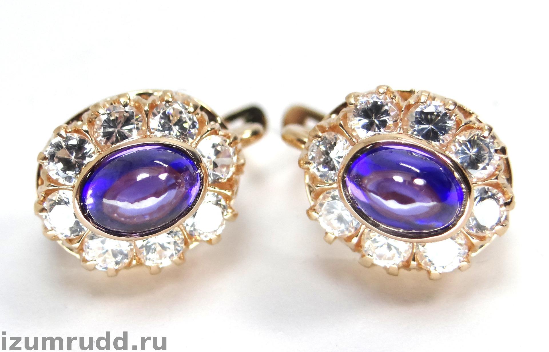 Советские золотые серьги 585 пробы, СССР