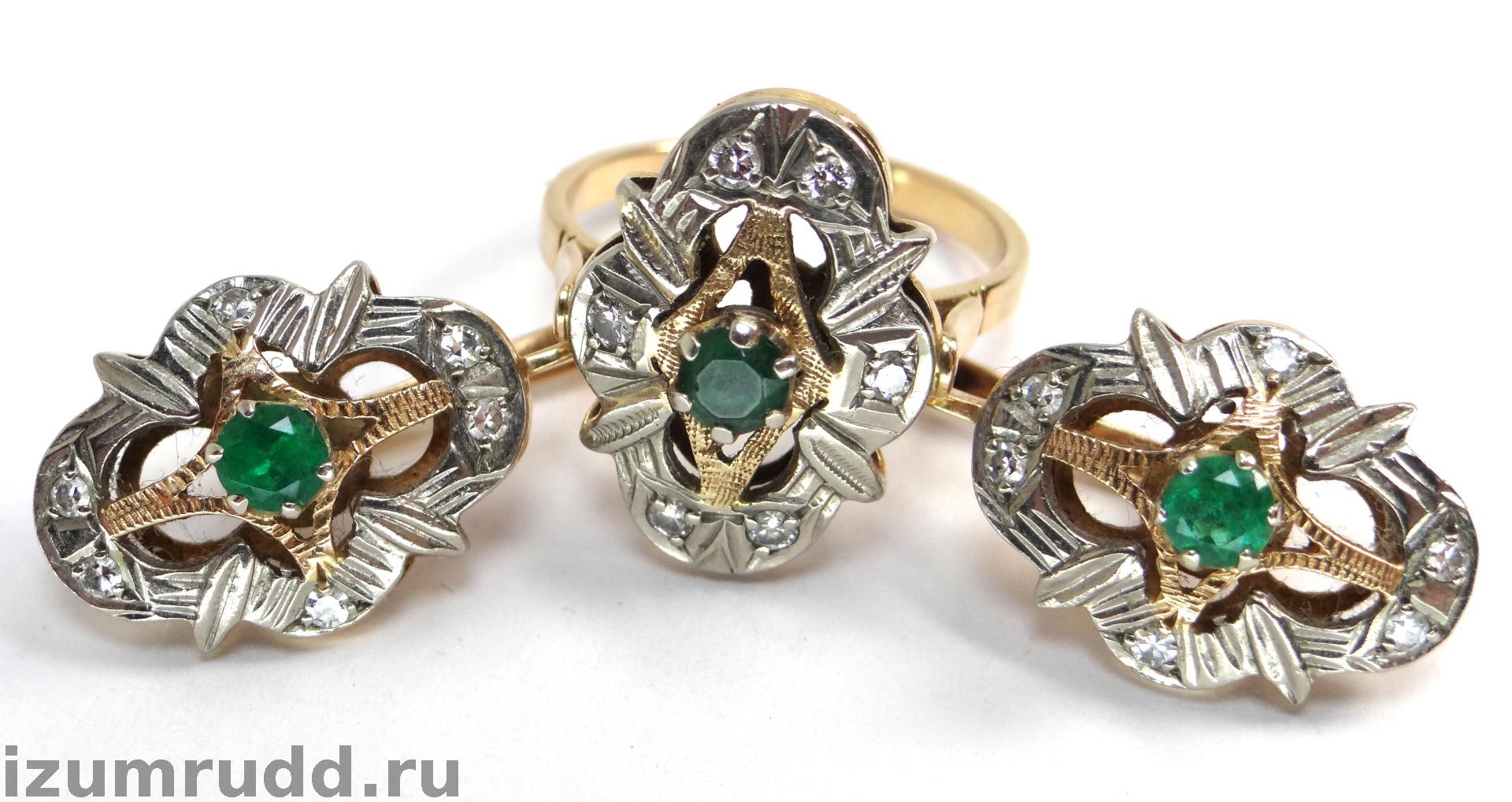 Советское золотое кольцо с бриллиантами, СССР