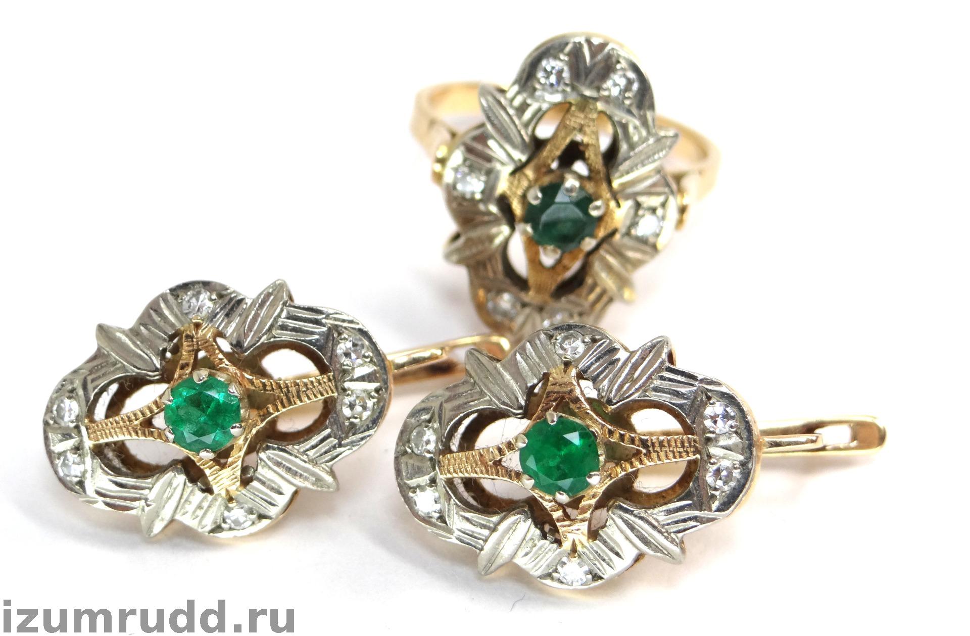 Советское золотое кольцо с бриллиантами, СССР