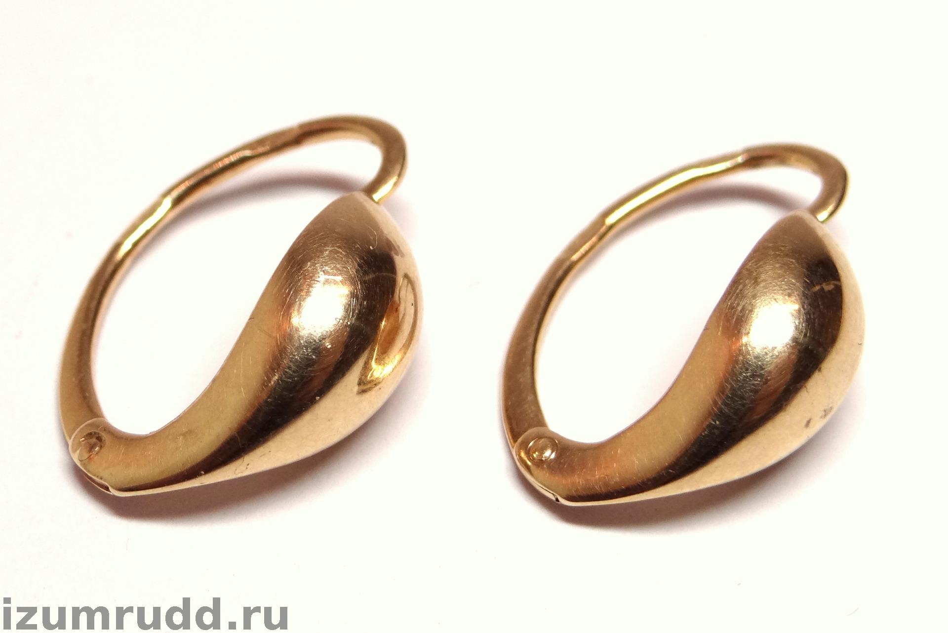 Серьги золотые ссср фото без камней